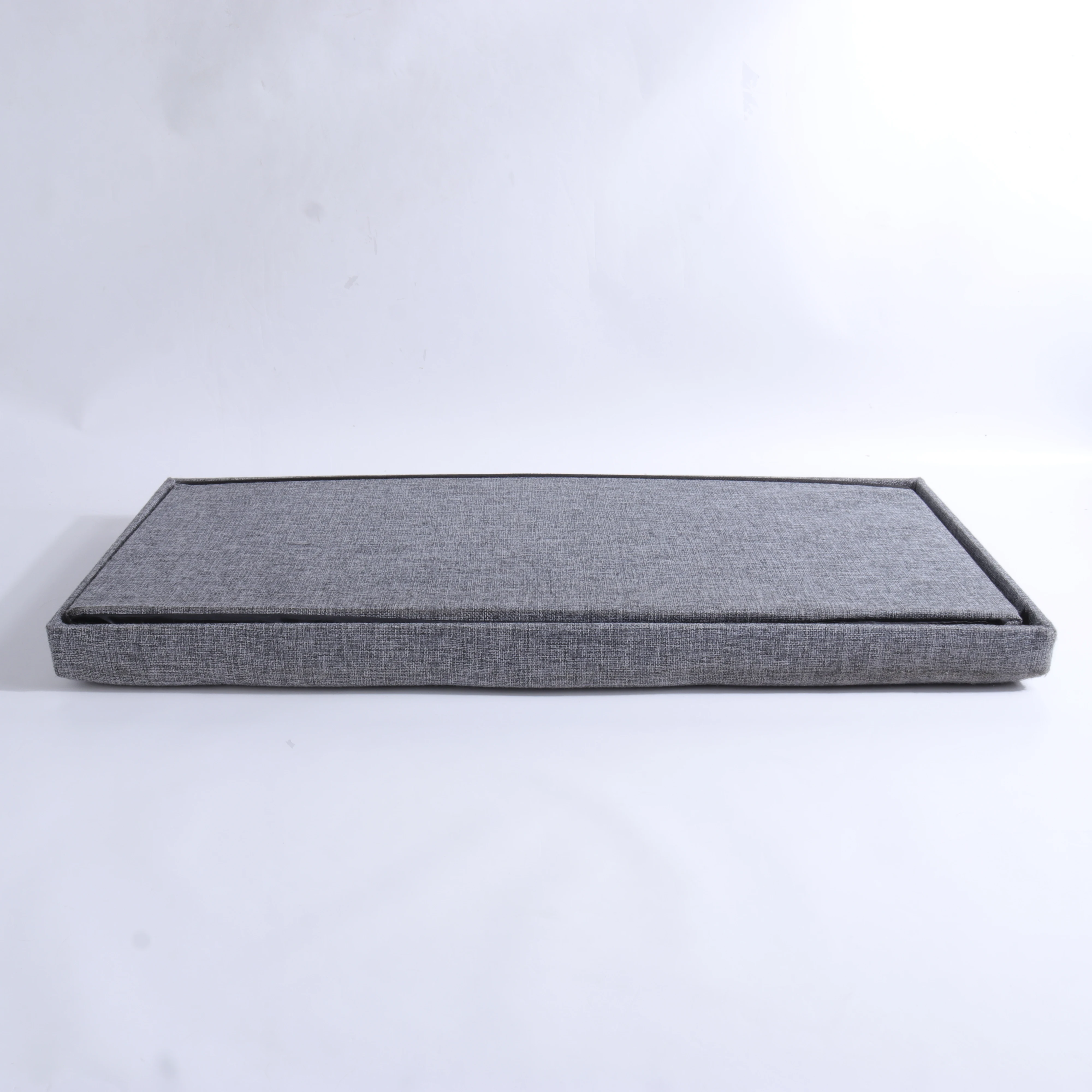 Factory linen folding set long bench foot rest storage stool space save storage ottoman