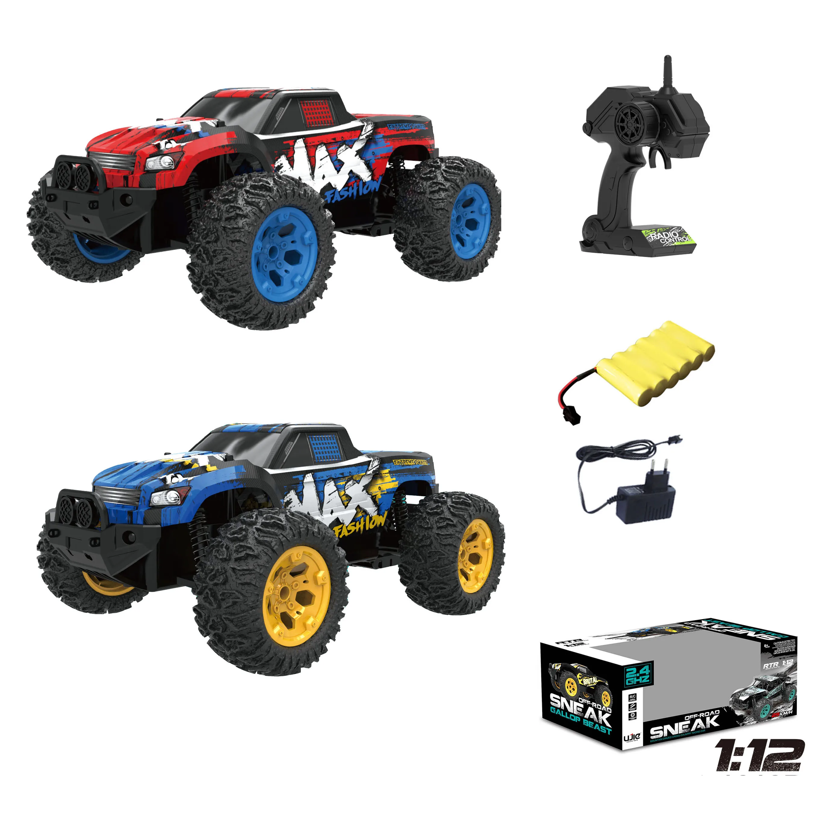 SY 2.4G RC Off Road Truck For Kid 1:12 High Speed PVC Radio Control Vehicle Fast Speedy 25KM Remote Control Car Toys