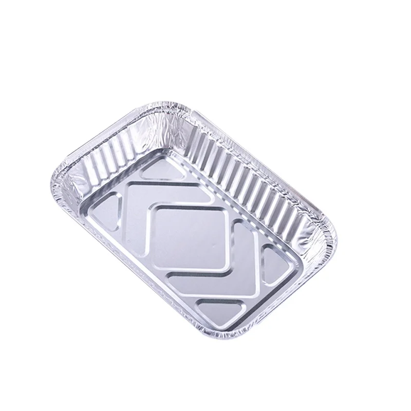800ml Disposable rectangle aluminium foil food container custom aluminum foil baking pan