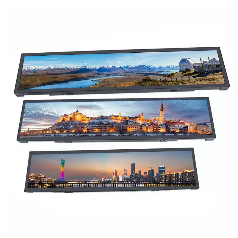 hot sale LCD Wide screens Advertising screen stretch bar LCD display for supermarket advertising kiosks tv digital signage