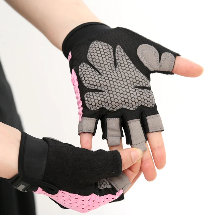 
Aolikes Custom Thin Workout Fitness Gym Half Finger Gloves 