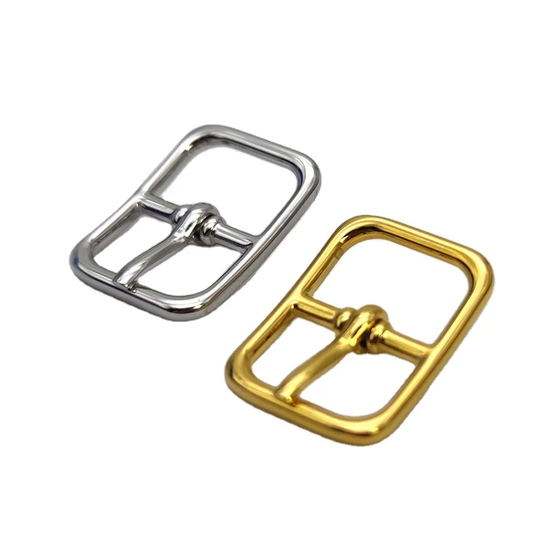 Factory Wholesale Luxury Brand Belt Buckles Silver Metal Buckle Logo Custom Rectangle Solid Clips Square Metal buckles