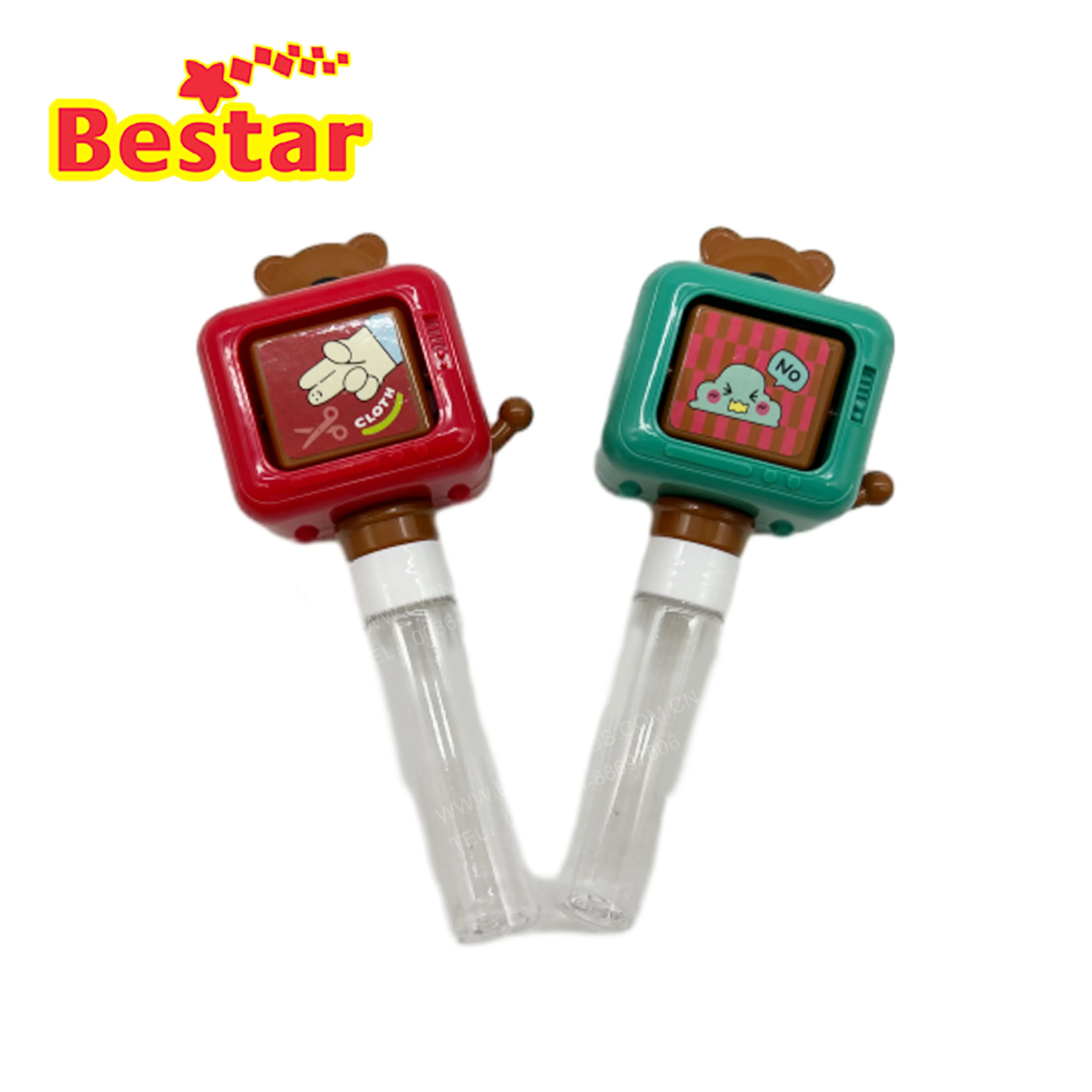 OEM Candy manufacturers Funny Filling Candies Cartoon Bear TV & carrot Surprise Empty Candy Toys For Children
