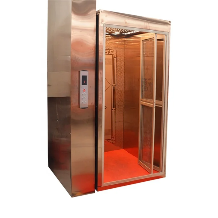 4 floors 3 stop passenger lift elevator compact home lift