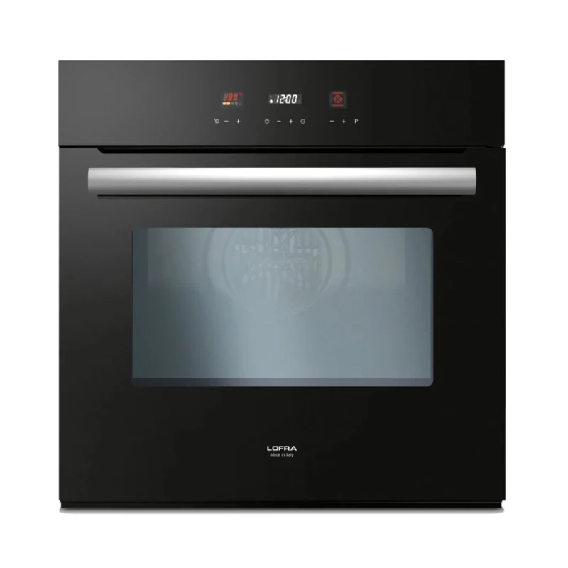 built in electric oven 6&12 functions touch screen black glass panel 80L 60CM 220v 50hz A++ energy efficient 3kw EU standard
