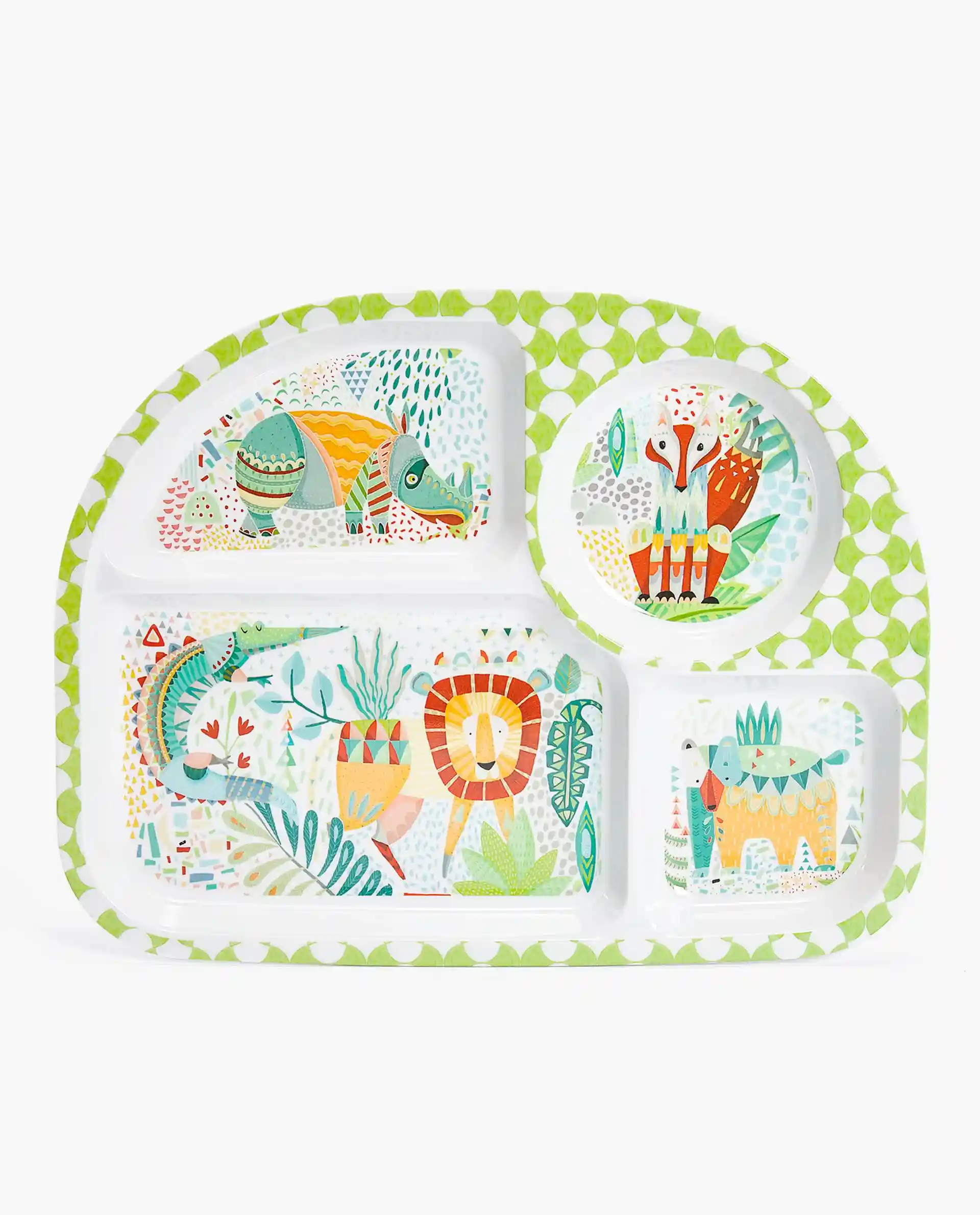 
Durable Eco-Friendly Dishwasher Safe Great Quality Children Melamine 3 Compartment Dinner Tray 