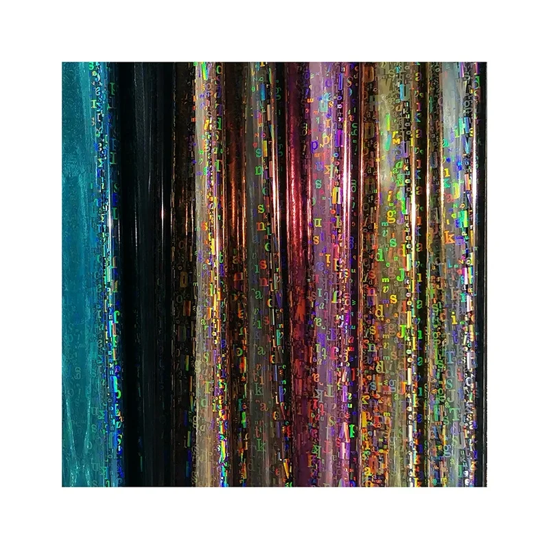 Multi color letter hot stamping foils toner foils laser printer foils gold reflective material for reactive leather fabrics