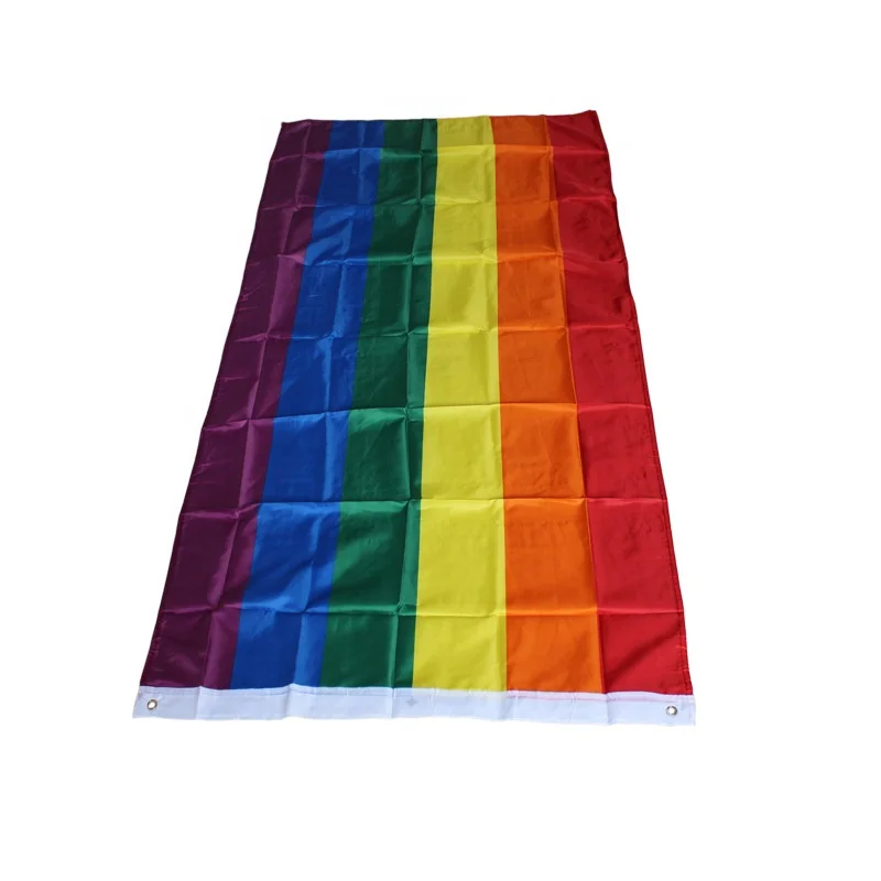 
Cheap price custom printed wind resist polyester fabric polyester printing gay pride 