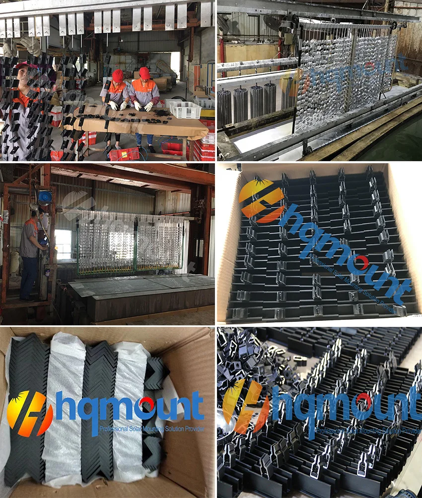 PV Mid  End Clamp Manufacturer Solar Panel Mounting Kit Ground Rail Mounting Middle Clamp Accessories For Solar System