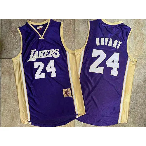 Laker #24 Bryant 2020 зал известности Мемориал фиолетовый Плотный трикотаж с вышивкой полиэстер быстросохнущая командная форма баскетбольные майки