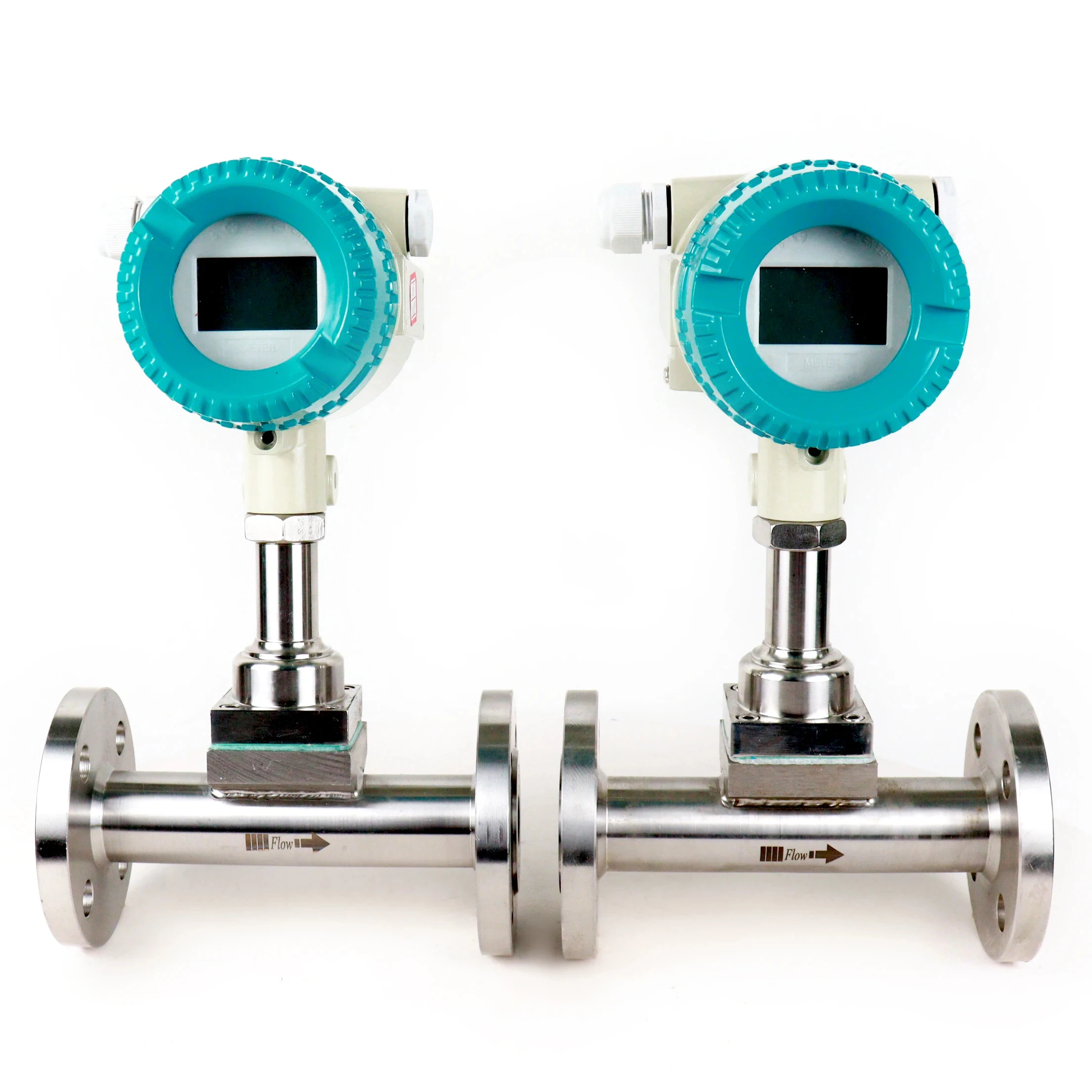 DN50mm for Steam Measurement Sensor With Temp and Pressure Value Flange 304SS Natural Gas Ozone Vortex Flowmeter