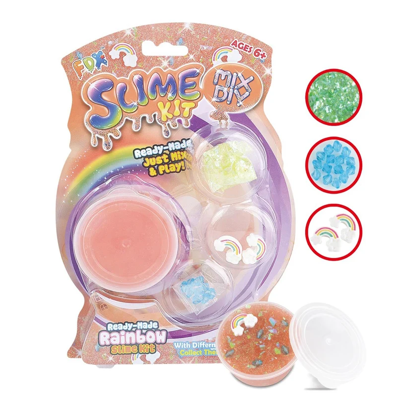 High Quality Crystal Clay Slime Mud Making Kit Eco-Friendly Colorful Crystals Mud Kids DIY Playdough Slime Toys
