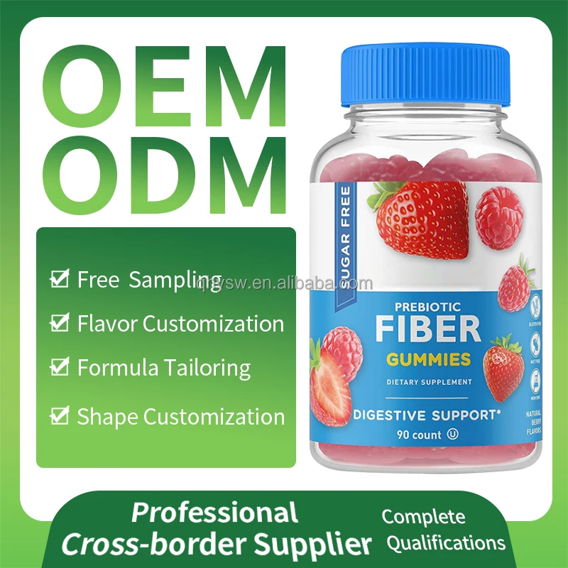 OEM Private Label prebiotic fiber gummies  Prebiotics Fiber Supplement Supports Digestive Health prebiotic fiber gummies