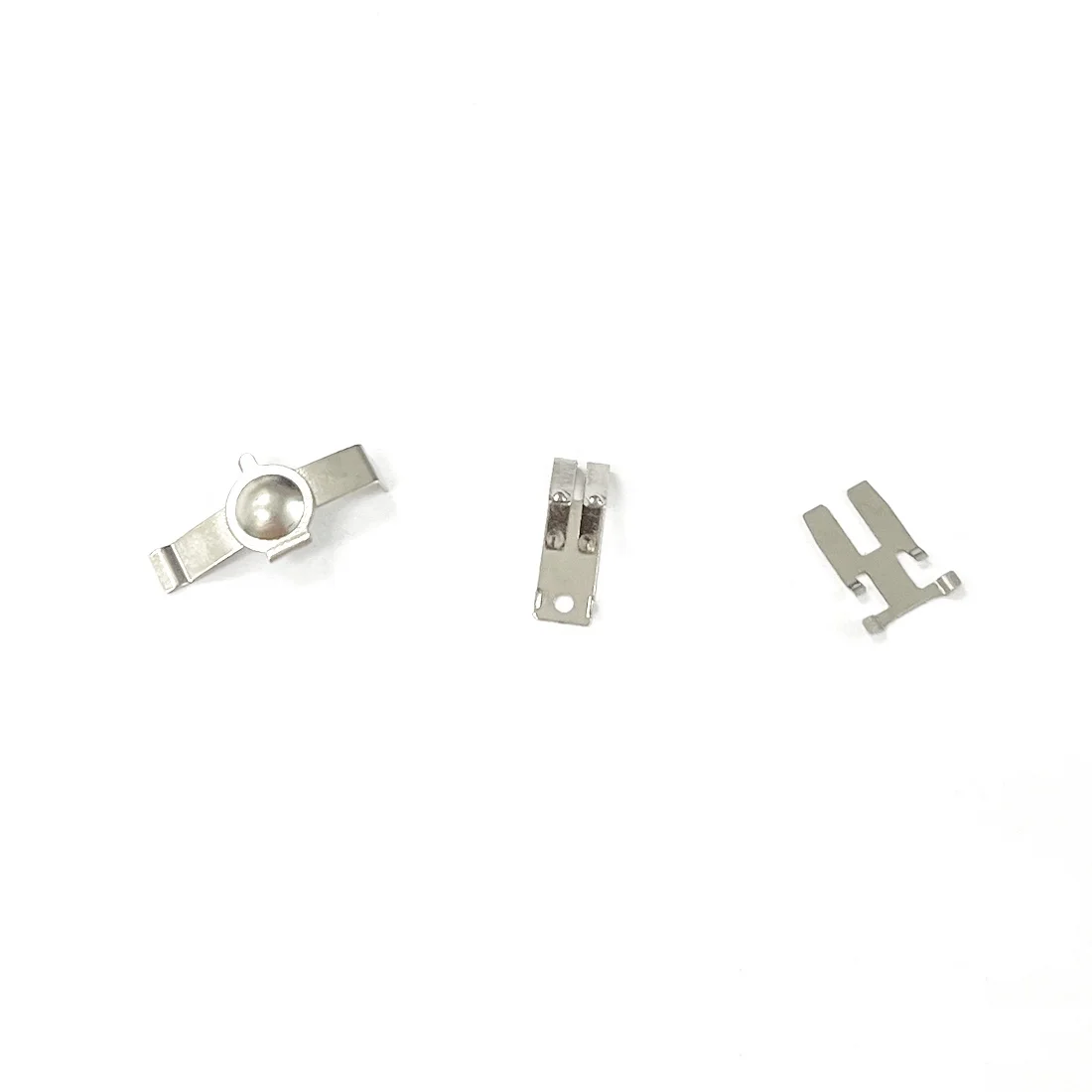 Flat leaf plate plated straight spring battery leaf spring contact connector