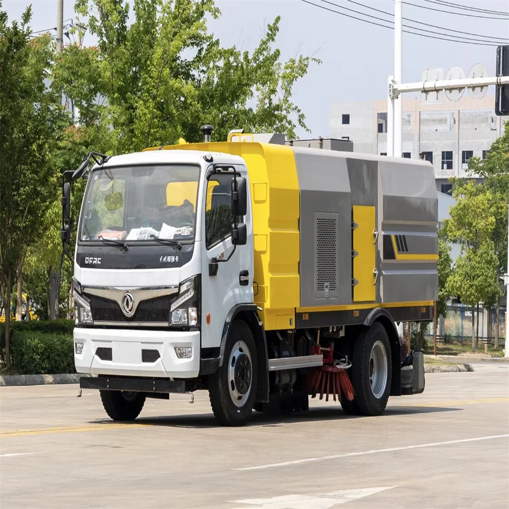 new 5 cubic 6 cubic dust removal vacuum pump vacuum cleaner 5000L 6000L road sweeper vacuuming truck