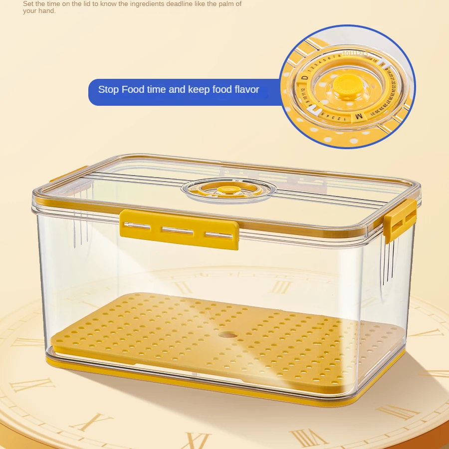 Kitchen Pet Food Fruits And Vegetable Storage Bin Freezer Ref Fridge Storage Container Boxes With Lids