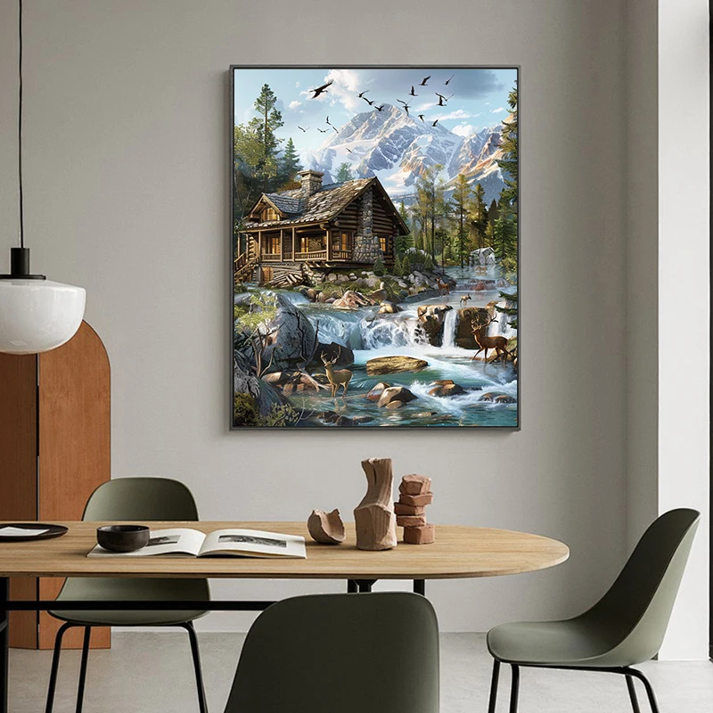 Acrylic DIY Paint-By-Number Kit for Adults16*20inch with Unique Figurative Patterns for Stress Relief & Home Decor