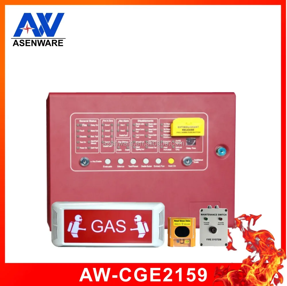 Fire Security Usage FM 200 System Fire Suppression Control Panel