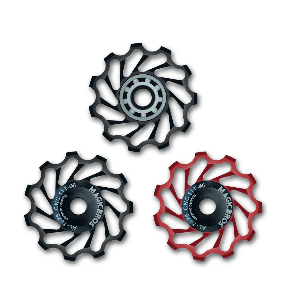 11T 13T Mtb Road Bike Guide Roller Rear Derailleur Transmission Bicycle Wheel Rear Derailleur Ceramic Bearing Pulley