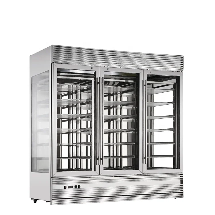 Stainless Steel Glass Wine Display Refrigerator Flower Fridge Wine Refrigerator for Hotel