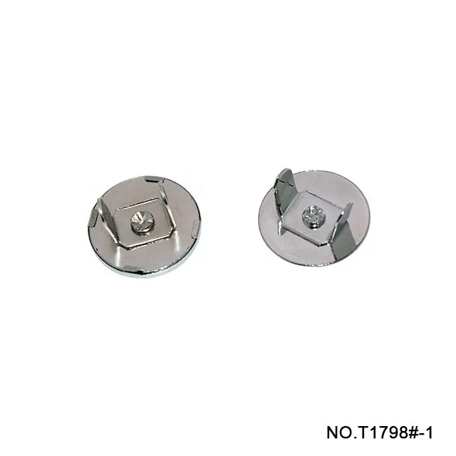 TANAI 18mm accessories logo design round shirt bag cloth zinc alloy cover custom adjustable metal snap buttons for clothes