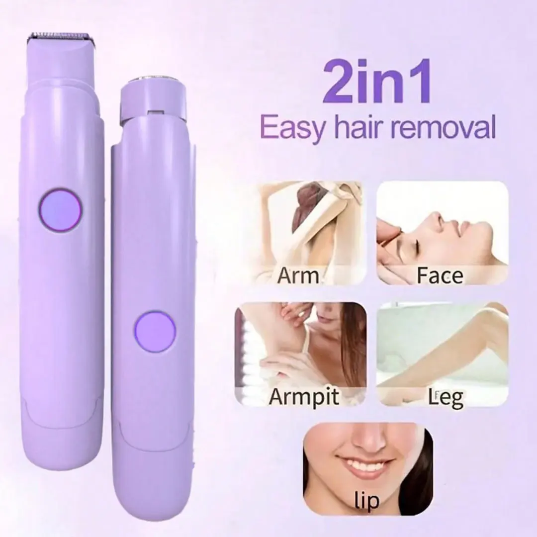 Rechargeable Multifunctional 2 in 1 Epilator Body Hair Removal Shaver Fashion for Women Electric