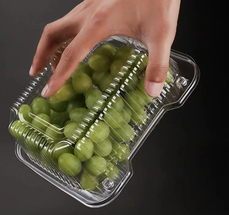 Пластиковый контейнер для хранения с крышкой пищевых продуктов многоразовый пластиковый фруктов и овощей консервации