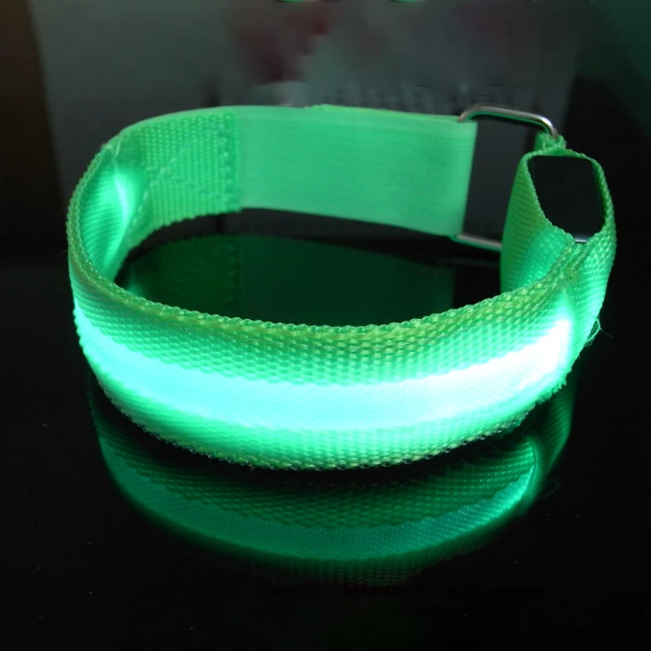 Nylon Led Running Arm Band Jogging Gym Waterproof Sport Armband