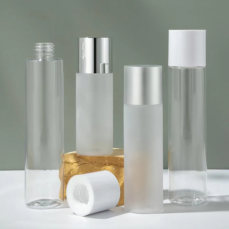 100ml 120ml 150ml frosted empty bottle plastic PET bottles Toner bottle with screw cap