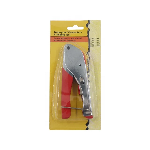 Coaxial cable RG6 RG6 Quad and RG59 Coax Compression Crimp Tool  Coaxial Network Cable Crimp Tool