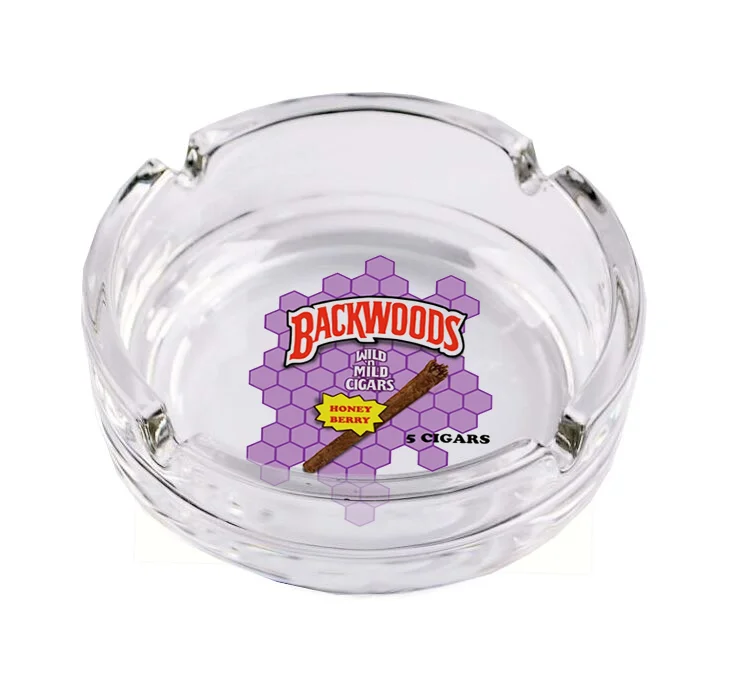 Latest Promotion Price Glass Ashtray 3d Carving Ash Tray Cigar Receptacle Fancy Ashtray Cigarette Ashtray With Non-Slip Base