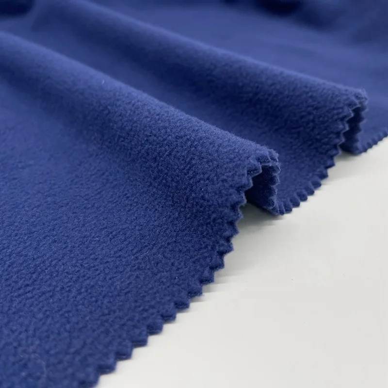 Customization Free samples knitted brush 100%polyester velvet polar fleece fabric for winter clothes suit hoodie