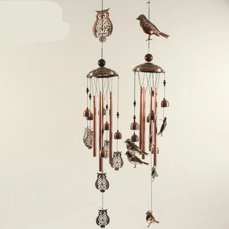Retro Metal Home Garden Ornaments Custom Animal Wind Chime