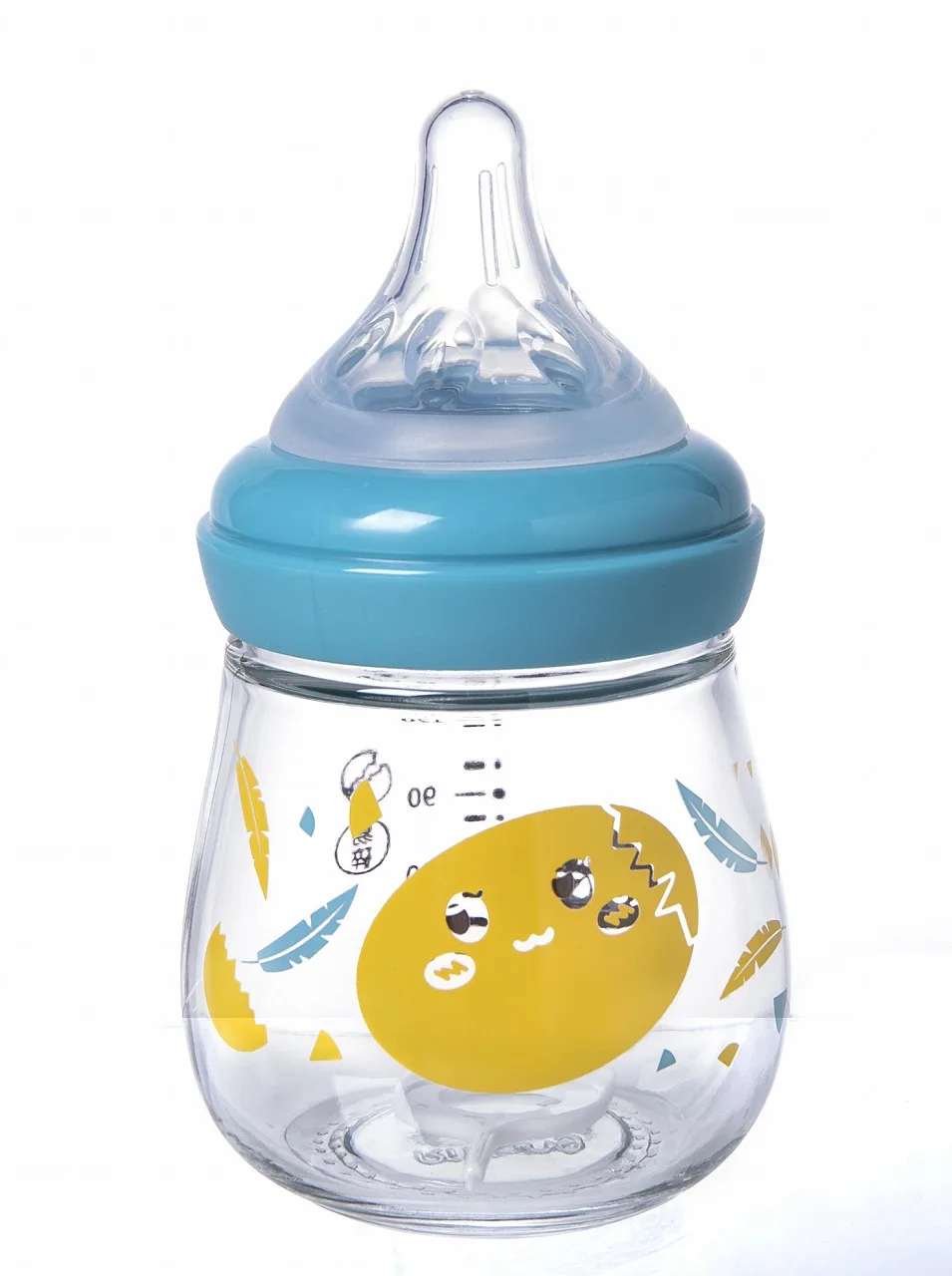 RK-N1019 Пользовательские Милые Кормление бутылки из-под молока стеклянная бутылочка для кормления младенца без ручки