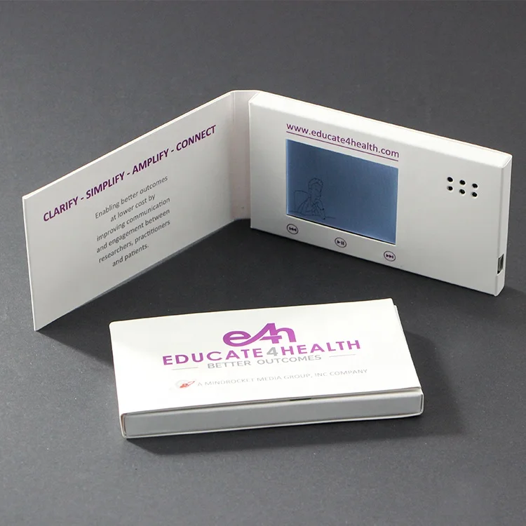  DIY your own brand or website marketing strategy video business card 2.4 inch lcd player