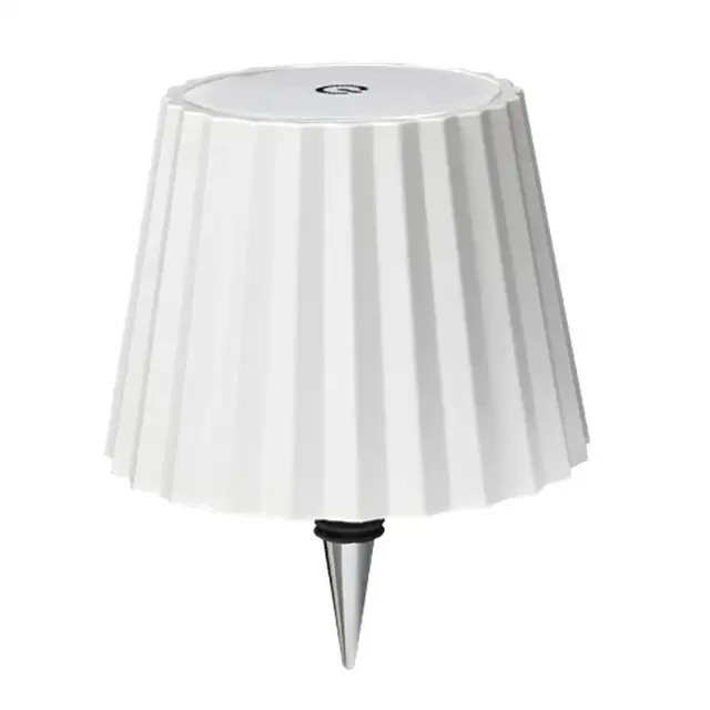 USB Rechargeable Wireless LED Bottle Night Light Modern Flicker-Free Table Lamp Touch Control Stepless Dimming Bedroom Room Use