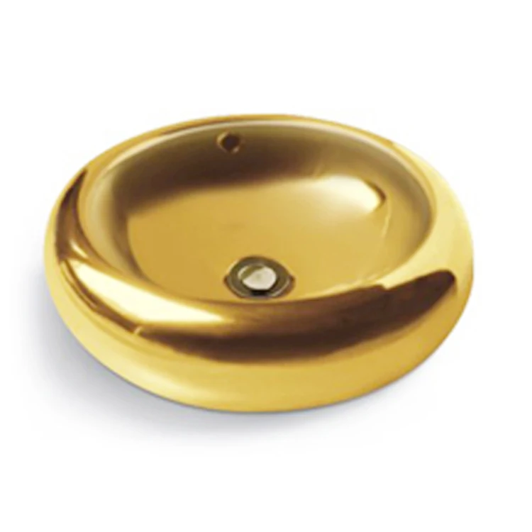 DCBJ D3246 factory wholesale golden hand wash table top basin