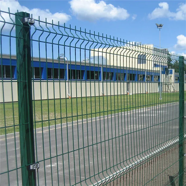 Fence Panel Popular Powder Coated Kinds of Pole With 3D Welded Fence Panel