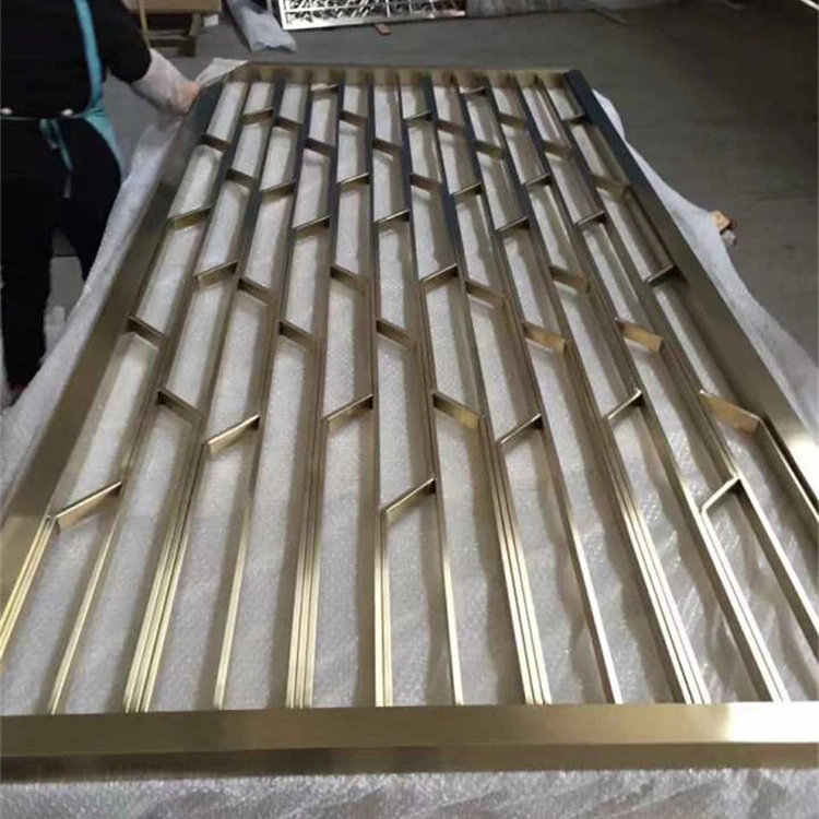 
Foshan factory custom design and size stainless steel vertical grill for interior decoration 