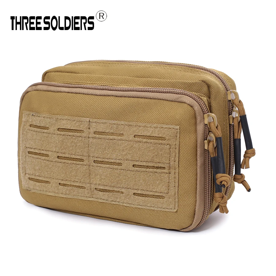 Tactical Molle Gear Pouch Molle Admin Pouch EDC Tool Bag with Map Sleeve Molle Attachment Utility Gadget Bag EMT First Aid Pouch