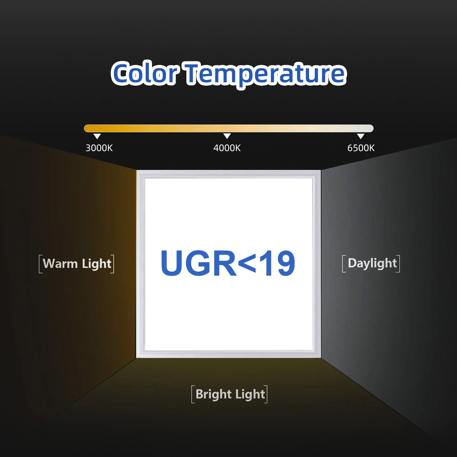 In Stock Fast Delivery 36W Led Ceiling Panel Light 4400Lm Large Panel Light 100-265V Day Light 5000K