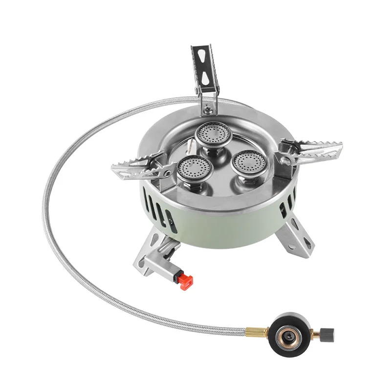 Portable Outdoor Camping Butane Cooking Gas Stove Camping Cookware Card Magnetic Stove Hiking Foldable Single Cylinder Burner