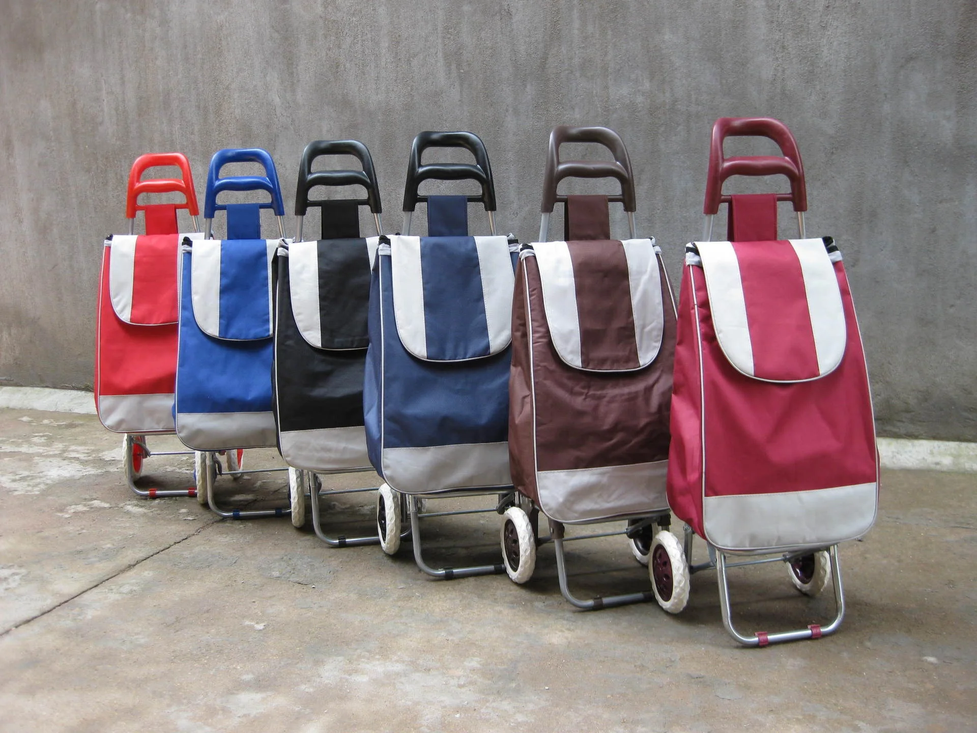 WETRUST CUSTOM LOGO Folding Shopping Cart Portable Shopping Folding Trolley Bag with 2 WHEELS