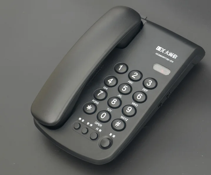 Youru 2022 Hot Selling New Basic Landline Corded Telephone with Call Id Redial for Office Hotel