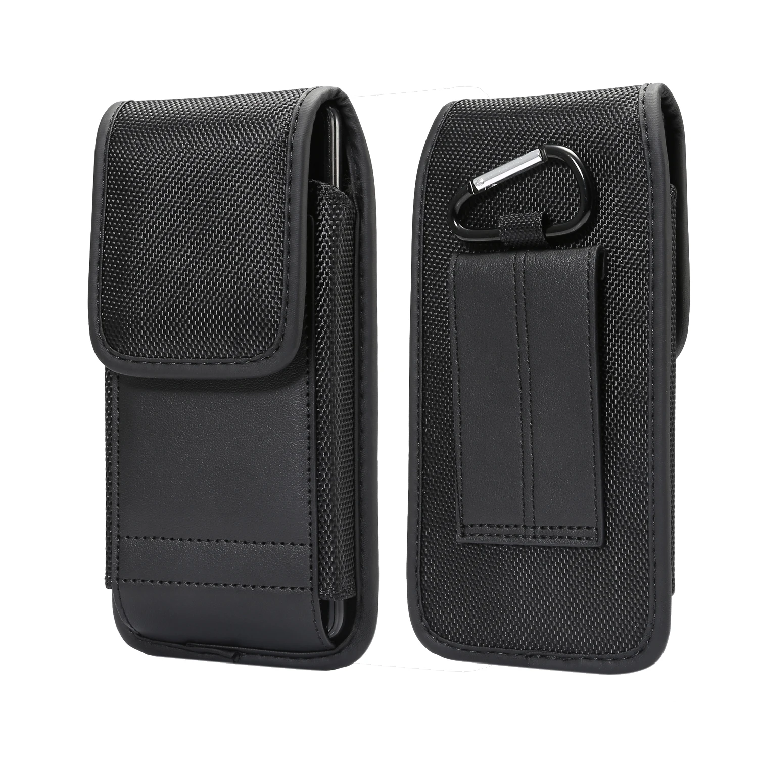 Universal Belt Holster Case For Samsung Phone Card Pocket Universal Leather Belt Clip Cell Phone Case