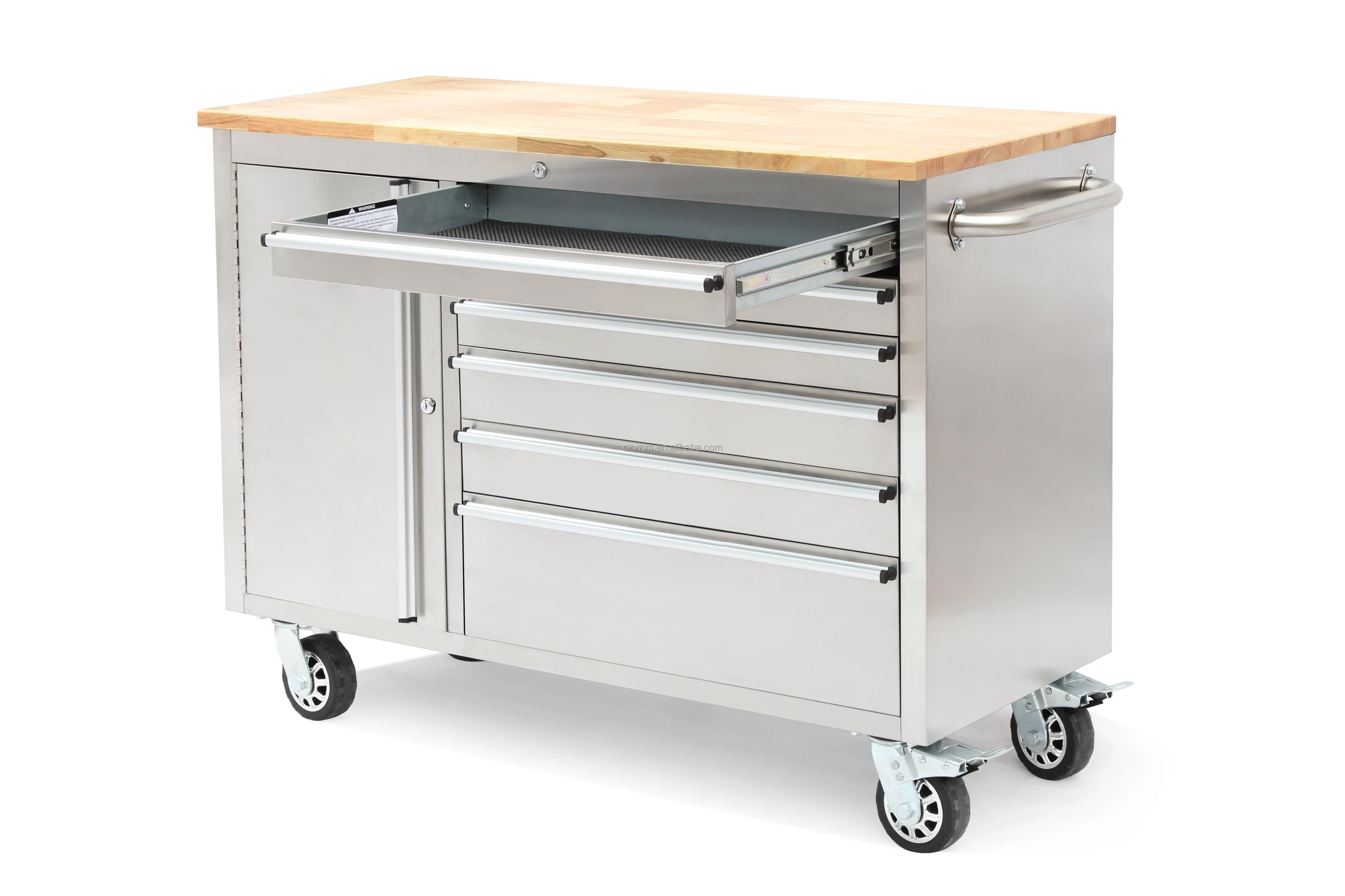 60 Inch Anti-Fingerprints Stainless Steel Rolling Tool Cabinet Tool Chest on wheels tool storage system toolbox trolley