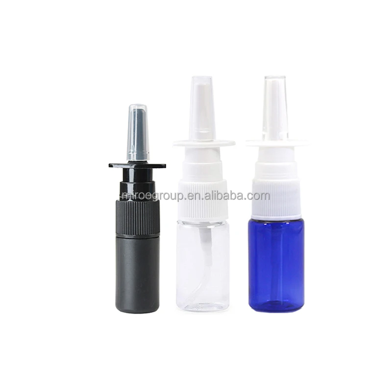 Refillable Pharmaceutical Medical Packaging 5ml 10ml 15ml 20ml 30ml 50ml Plastic Nasal Spray Bottle For Nasal Oral Mouth Spray
