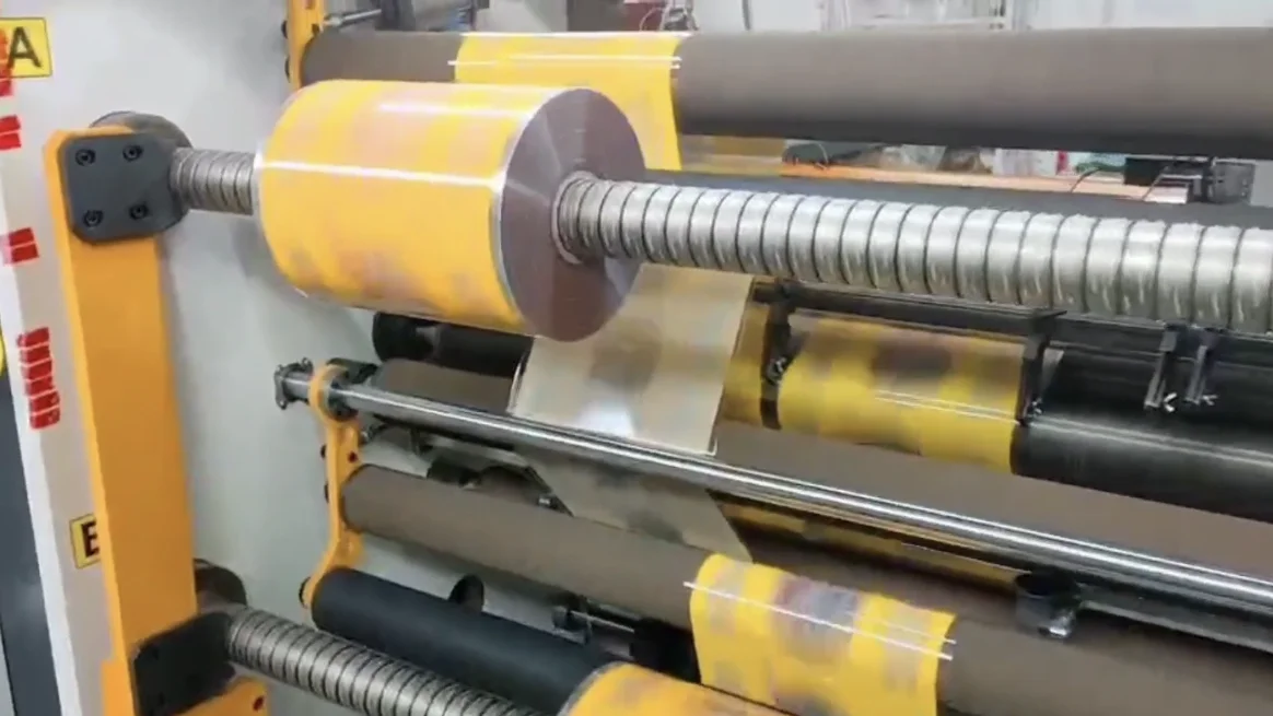 HK-1300C Jumbo Roll Slitting Rewinding Machine for Adhesive Sticker and Paper Film