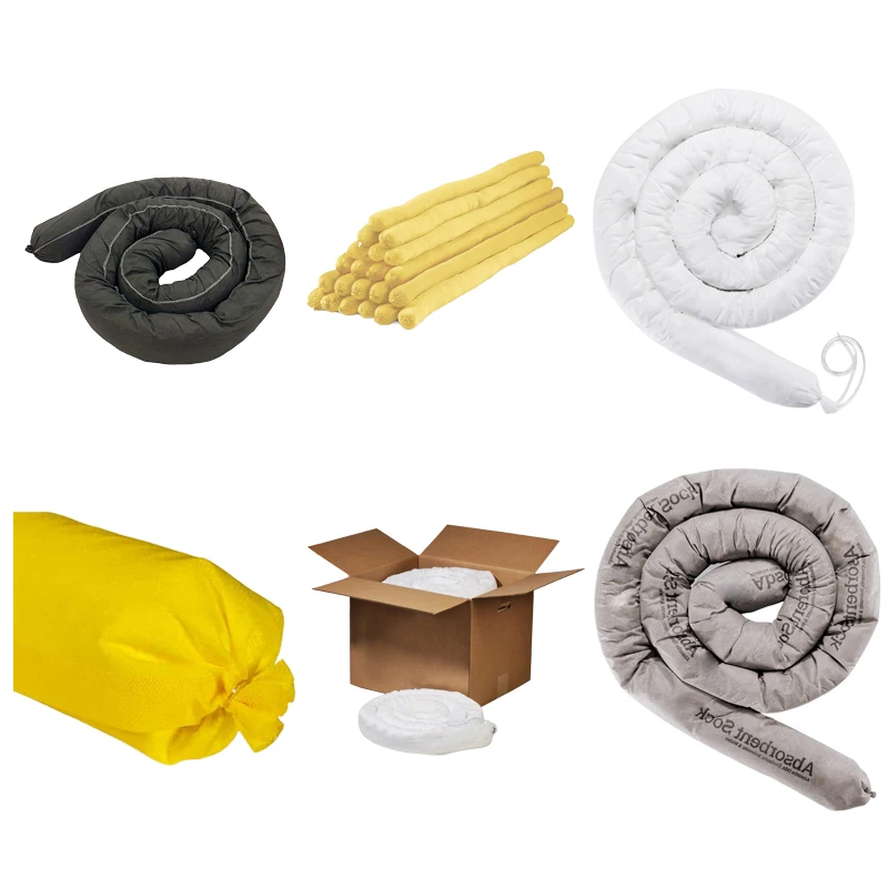 Universal Absorbent Spill Control 7.6Cm*2.4M 7.6Cm X 120Cm Chemical  Clean Up No Leak Cbd Cartridge Sock