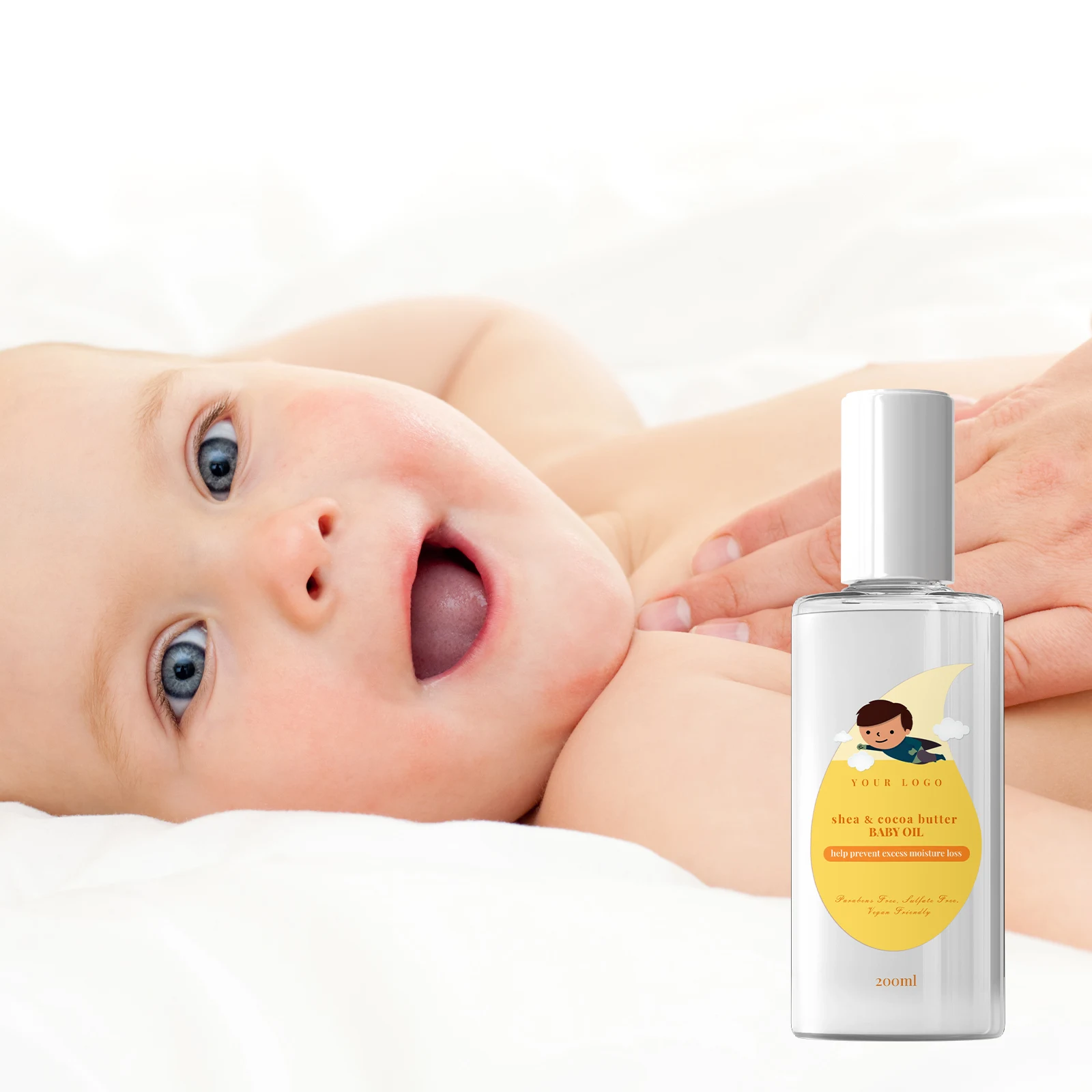 OEM Manufacturer Customized Formula Baby Oil For Skin Whitening